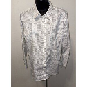 Apt 9 Womens Size Large Button Down Blouse Long Sleeves
